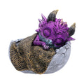 Purple Sleeping Dragon Figurine 9.5cm