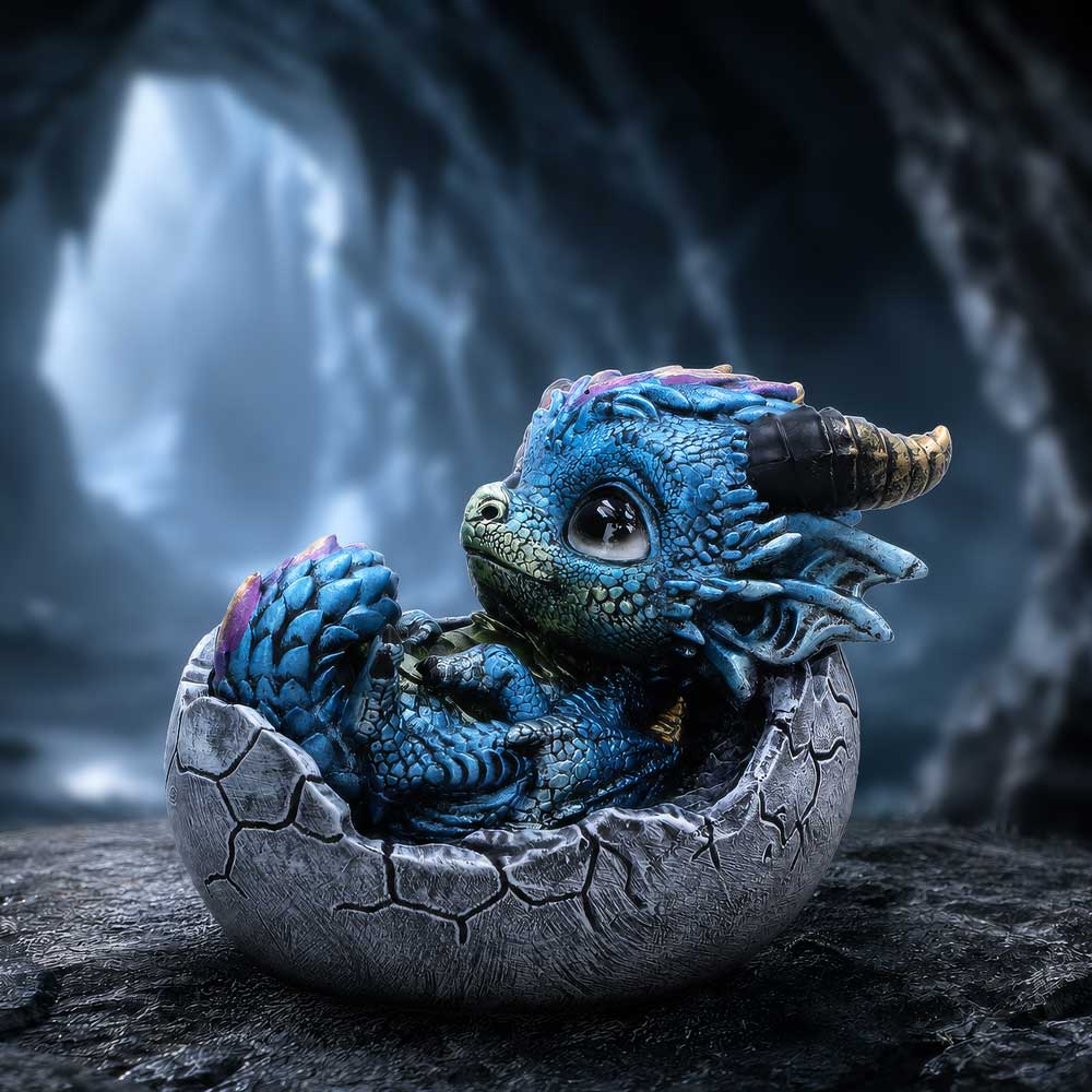 Blue Dragon Egg Figurine 7.9cm