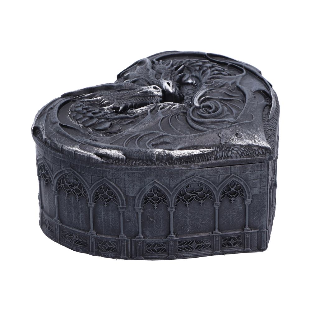 Black Dragon Heart Trinket Box 6.8cm